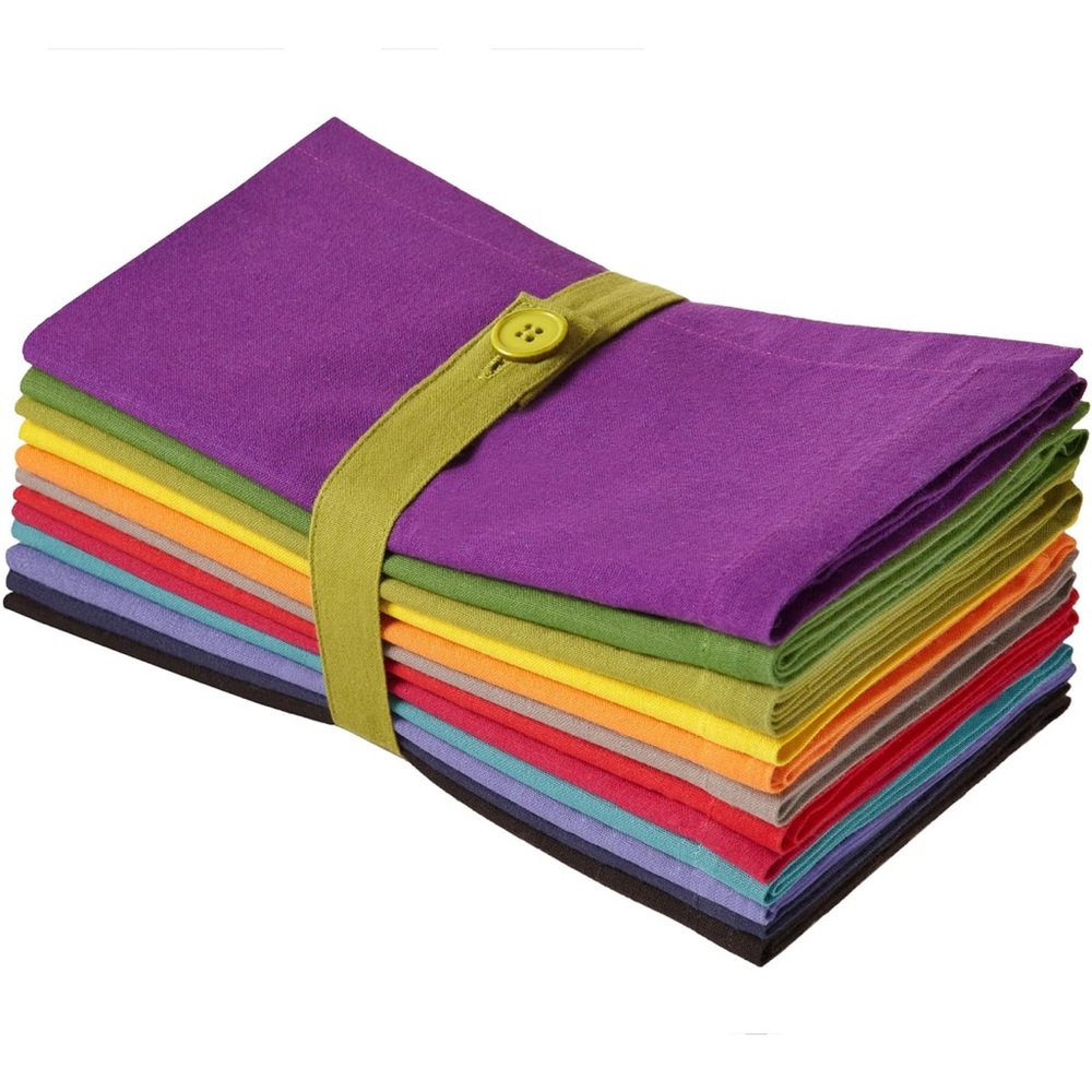 Cotton Craft Assorted Colors Napkin Set of 12